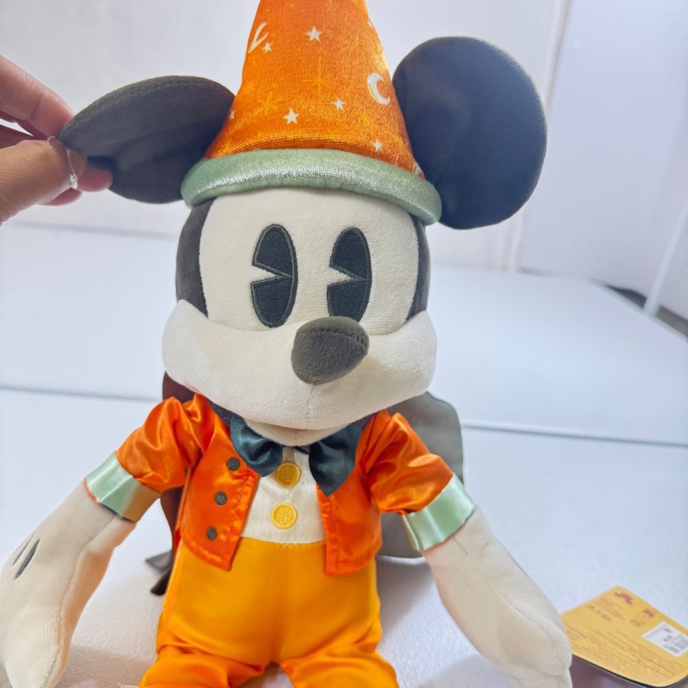 Disney Parks 2025 Halloween Mickey Mouse Wizard Plush Orange Wizard Hat‎ Costume - Picture 6 of 7